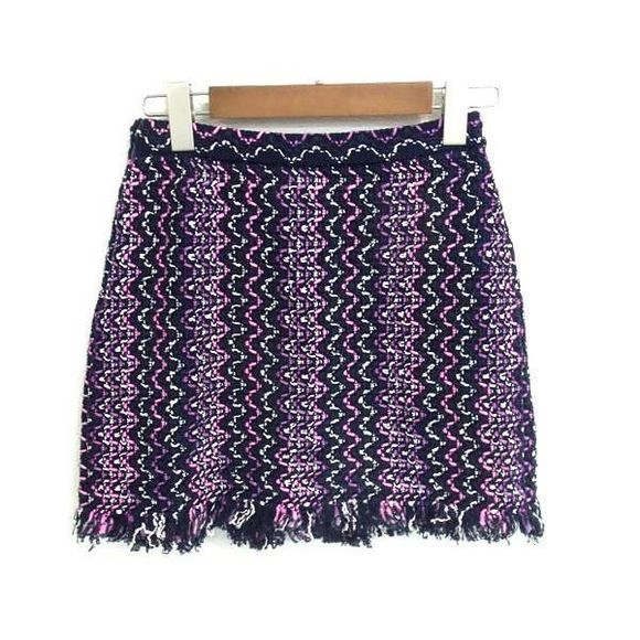 Chanel 21P P70494 Coco Mark Tweed Setup Cardigan Skirt 38 Clothing - Picture 5 of 10